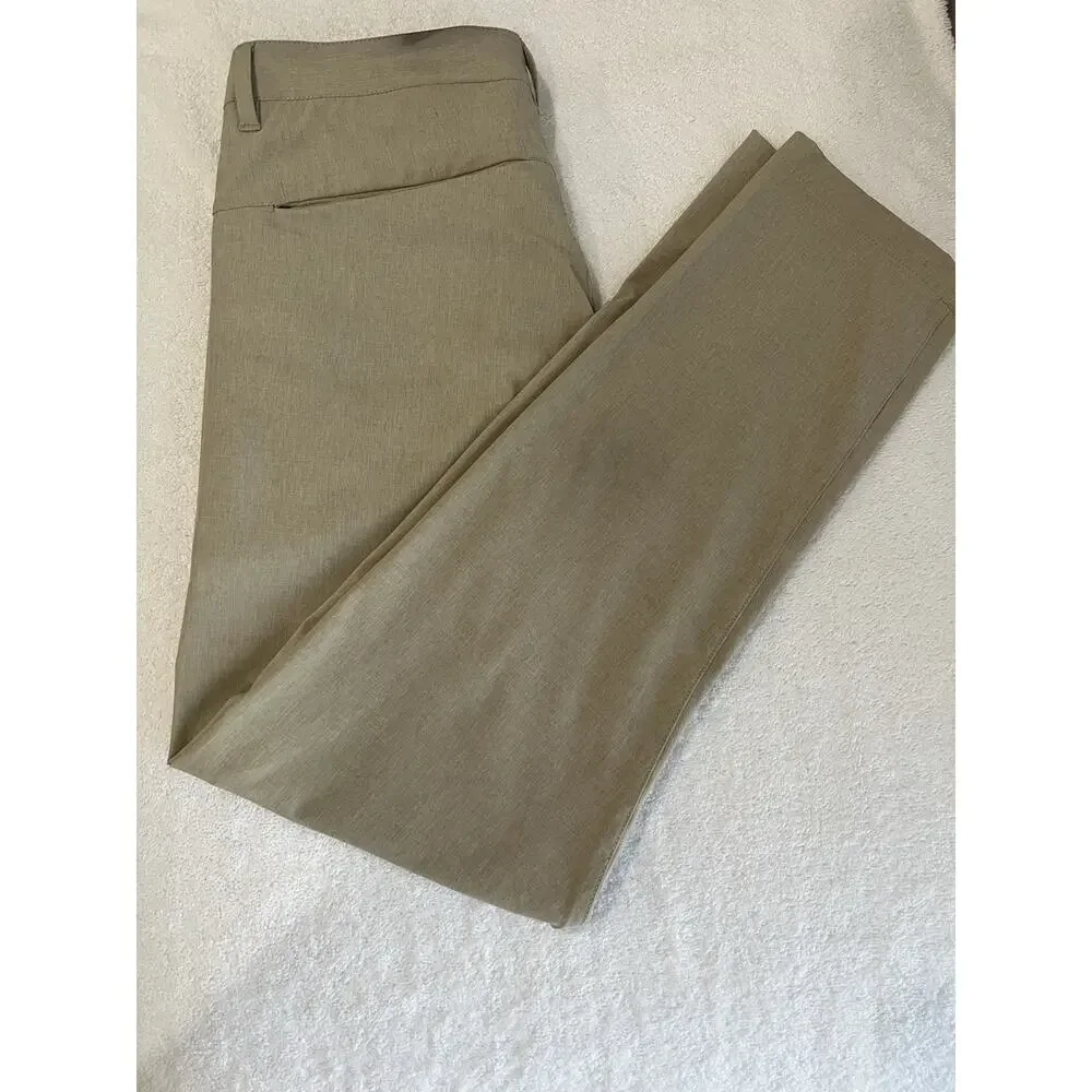 Vuori Aim Chino Pant Men's 28 Stretch khaki Performance Slim Golf Travel